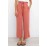 Paperbag Waist Straight Leg Cropped Pants