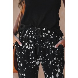 Splatter Cotton Pocketed Joggers