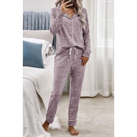 Pink Sound Asleep Button Pajama Set