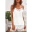 White Lace Trim Tank Top and Shorts Pajamas Set