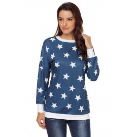 Navy All Over Star Sweatshirt